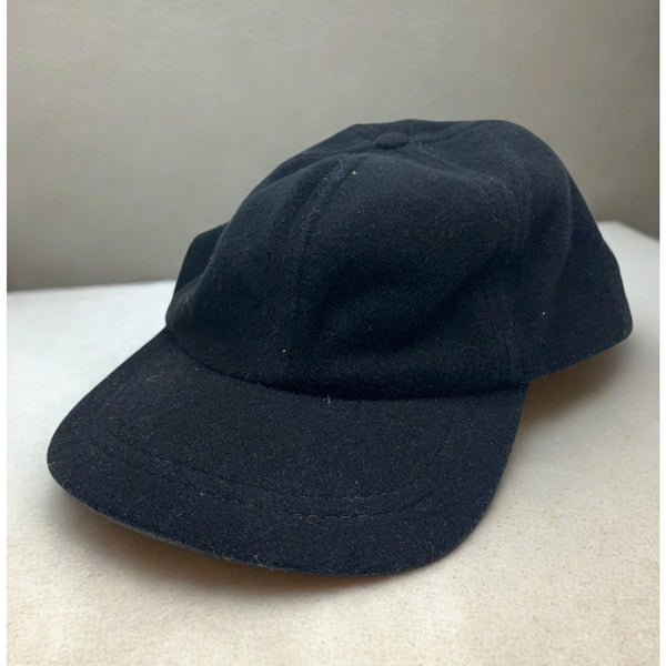 Schuman Sullivan Cashmere Hat Black XL USA Made Baseball Cap Rare Vintage