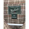 Woolrich Flannel Mens Sz L Shirt Long Sleeve Button Up Plaid Cotton Barley Twist