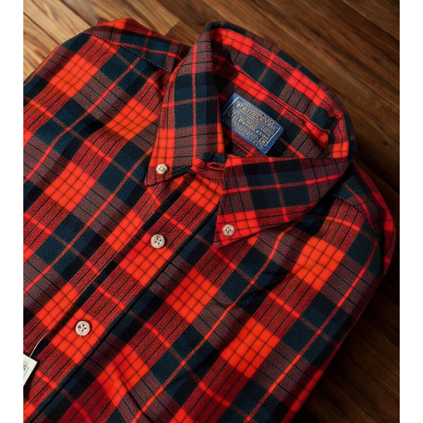 Pendleton Virgin Wool Shirt Red Black Tartan Plaid Made USA M NWT Deadstock VNTG