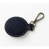 Lexus Leather Keychain Key Ring Fob Black Chrome Logo OEM Luxury Accessory