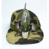 Angler's Expressions 3D Trout Fish Snapback Camo Trucker Hat 1989 VTG Vintage