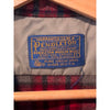 Pendleton Board Shirt Jacket Men's L Red Plaid Virgin Wool USA Loop Camp Collar