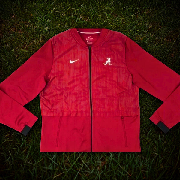 Alabama Crimson Tide Nike Dry Elite Sideline Jacket Full Zip Men's L Red 908416