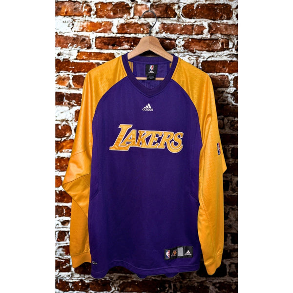 Los Angeles Lakers 2007 Adidas Shooting Shirt Warm Up Kobe Era Sz. Medium