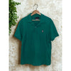 Psycho Bunny Polo Shirt Mens Size 5 L Green Pima Cotton Short Sleeve Preppy