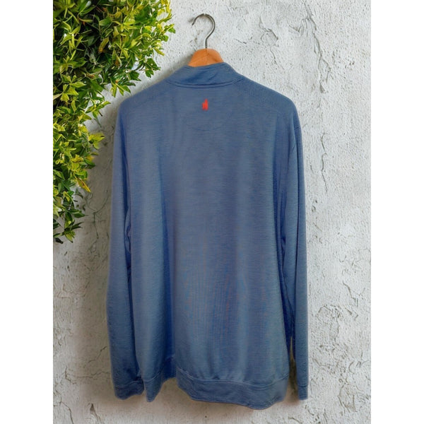 Johnnie-O Vaughn Prep-formance Striped Quarter Zip Pullover Mens XL Madison GC