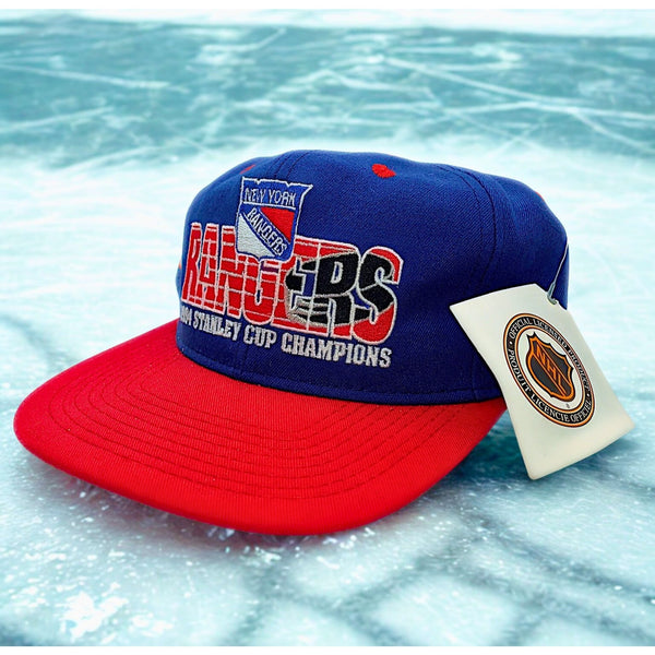 New York Rangers 1994 Stanley Cup Champs #1 Apparel Snapback Hat NWT VTG