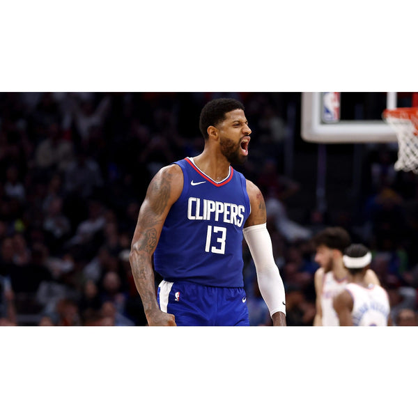 Paul George Signed Wilson NBA LA Clippers Game Ball Basketball COA Auto PG13