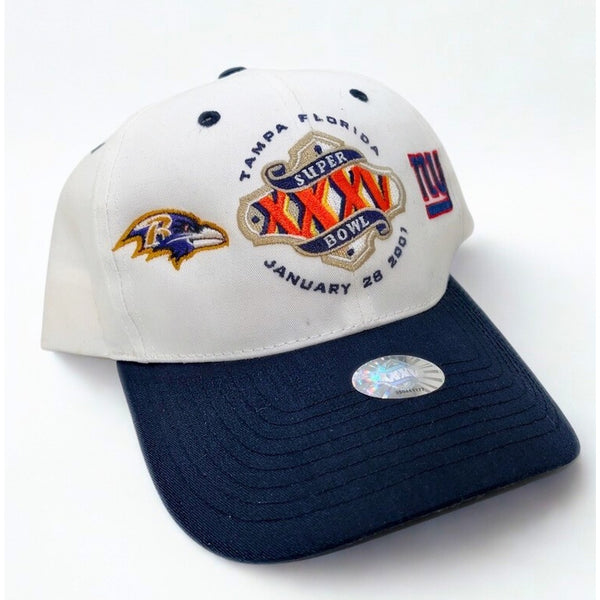 Super Bowl XXXV Giants vs Ravens Snapback Hat Twin Enterprises NWT NFL