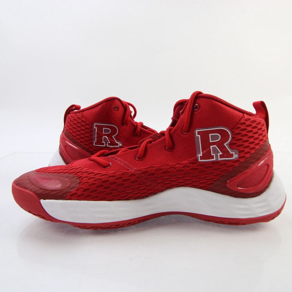 Rutgers Scarlet Knights adidas Basketball Shoes Player Issued Red Men’s Size 15