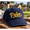 Polo Sport Ralph Lauren Vintage 2000 Logo Twill Ball Cap Hat Blue Rare Cotton