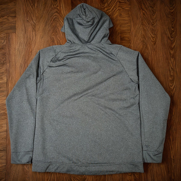 Barstool Sports x UNRL Crossover Hoodie Gray Performance Fleece Stretch Sz L EUC