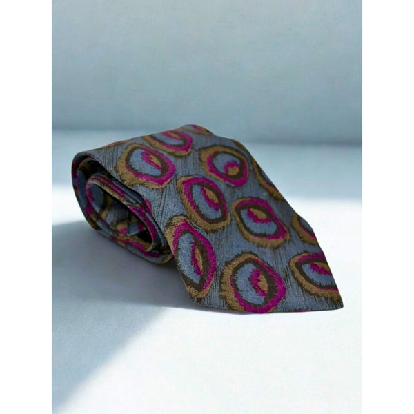Giorgio Armani Cravatte 100% Silk Tie Abstract Pattern Made in Italy