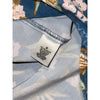 Magellan Shore & Line Fishing Shirt S Blue Fish Floral Short Sleeve NWOT