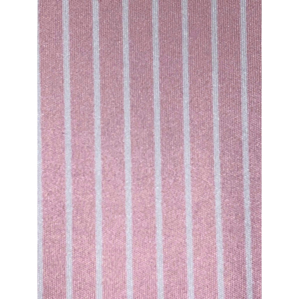 Collars & Co L Pink Stripe Performance Polo Dress Collar Golf Shirt EUC