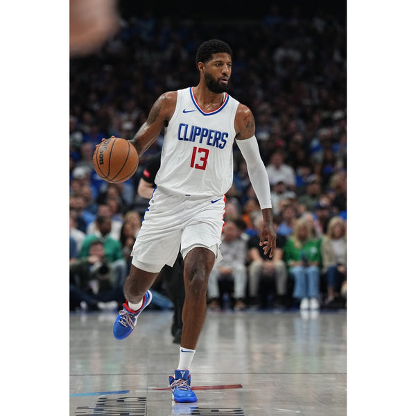 Paul George Signed Wilson NBA LA Clippers Game Ball Basketball COA Auto PG13