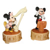 Walt Disney Productions Mickey & Minnie Wind Porcelain Musical Figurines Vintage