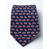 Salvatore Ferragamo Silk Tie USA Flag Patriotic Navy Made Italy Luxury Vintage