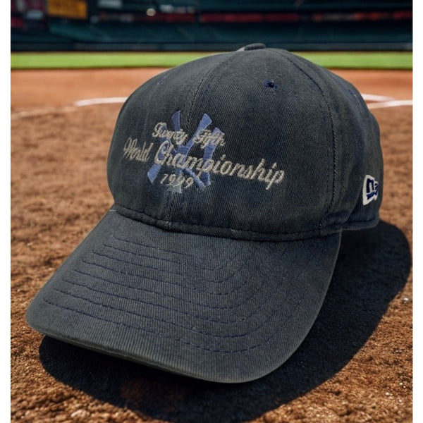 New York Yankees 1999 World Series Champions Hat New Era USA Y2K Sun Faded VTG