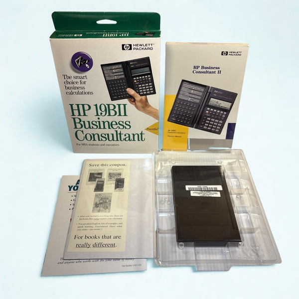 HP 19BII Business Consultant Calculator 1995 New Sealed Box Vintage MBA Rare