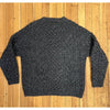 Aran Woollen Mills L Gray Aran Fisherman Sweater Cable Knit Merino Wool Ireland