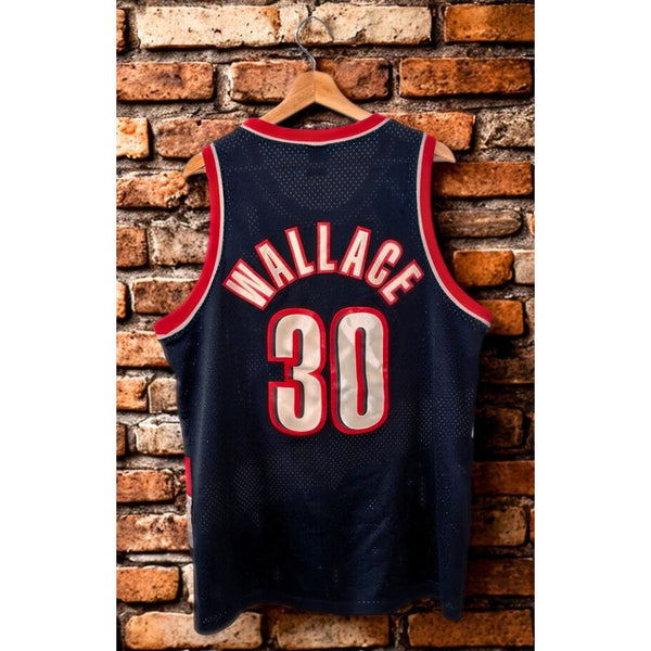 Rasheed Wallace Portland Trail Blazers #30 NBA Nike Jersey Sz. L +2 Vtg Sewn