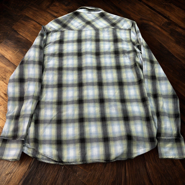 Polo Denim & Supply Ralph Lauren Western Pearl Snap Plaid Shirt Men’s XL EUC