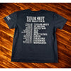 Taylor Swift The Eras Tour T-Shirt Black Size L Official Tour Merch EUC