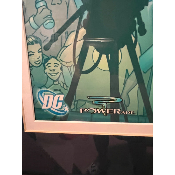 LeBron James Signed Powerade King James Lithograph JSA Auto Framed Rare 22x34