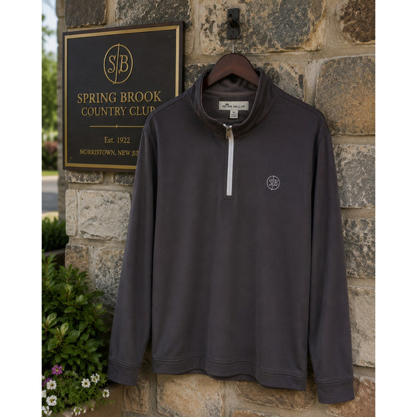 Peter Millar Crown Sport Perth 1/4 Zip Pullover Spring Brook Country Club XL