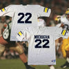 Michigan Wolverines Ty Law #22 Champion Jersey White USA Size XL Vintage