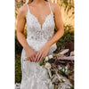 Stella York 7394 Lace Fit-and-Flare Ivory Over Ivory Wedding Dress 12 (SAMPLE)