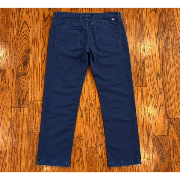Faherty Reserve Movement 5-Pocket Pants Men's 34x30 Navy Stretch Chino