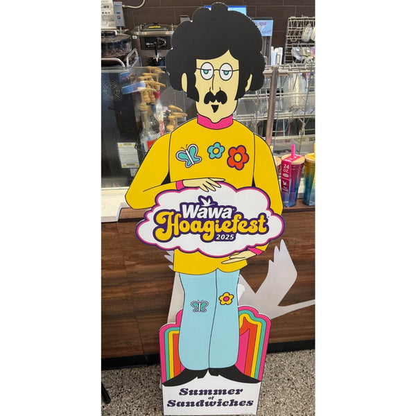 WAWA Hoagiefest Store Display Hoagieman Beatles John Lennon Standee 2025