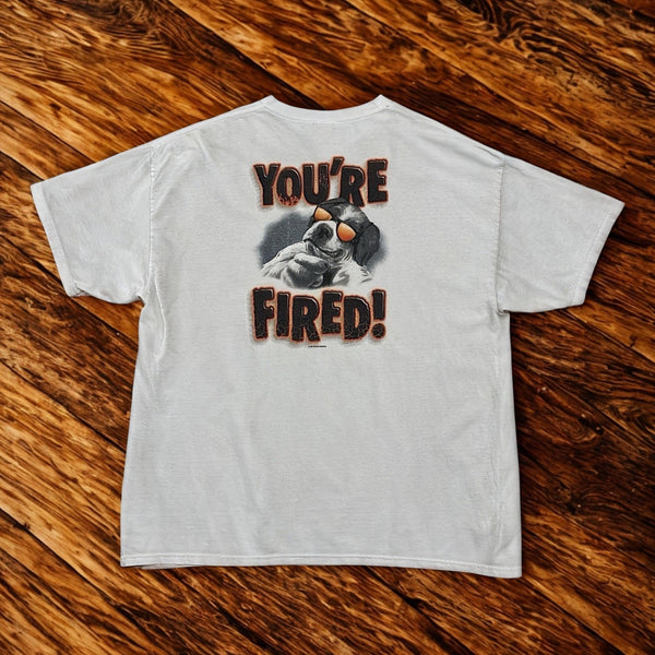 Big Dogs You're Fired Donald Trump Apprentice Graphic T Shirt 3XL Vintage 2004