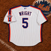 New York Mets David Wright 1986 Turn Back The Clock Pro Cut Majestic Jersey 52