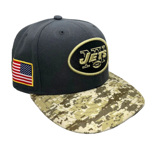 New York Jets New Era NFL Salute To Service 59FIFTY Fitted Hat Sz 7 1/4 RARE
