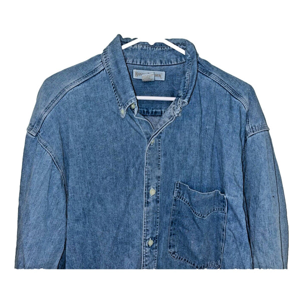 Banana Republic Shirt Mens Large Blue Denim Jean Pocket 90s Y2K USA VTG