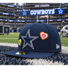 Dallas Cowboys New Era NFL Chain Stitch Heart 59FIFTY Fitted Hat 7 1/2 Pink UV