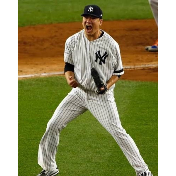 New York Yankees Masahiro Tanaka #19 Majestic MLB Jersey Men's Medium White