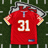 Kansas City Chiefs Priest Holmes #31 Reebok NFL Jersey Youth XL 18/20 Red EUC