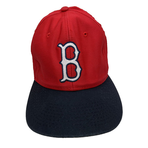 Boston Red Sox Snapback Hat Logo 7 MLB Cap Signed Inside Brim OSFA Vintage