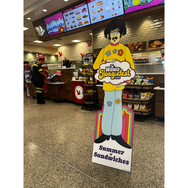 WAWA Hoagiefest Store Display Hoagieman Beatles John Lennon Standee 2025