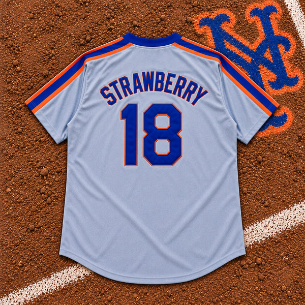 New York Mets Darryl Strawberry Mitchell & Ness Cooperstown Jersey USA Sz 56 2XL