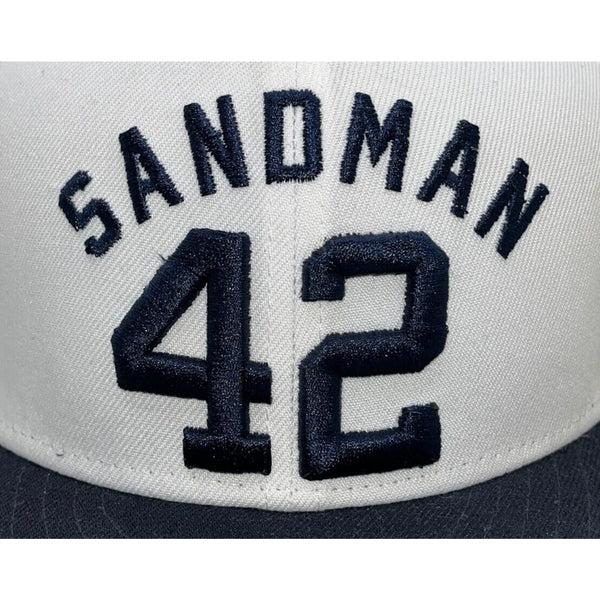 Mariano Rivera New York Yankees MLB HOF Sandman 42 Hat New Era Sz. 8 Fitted 59Fifty