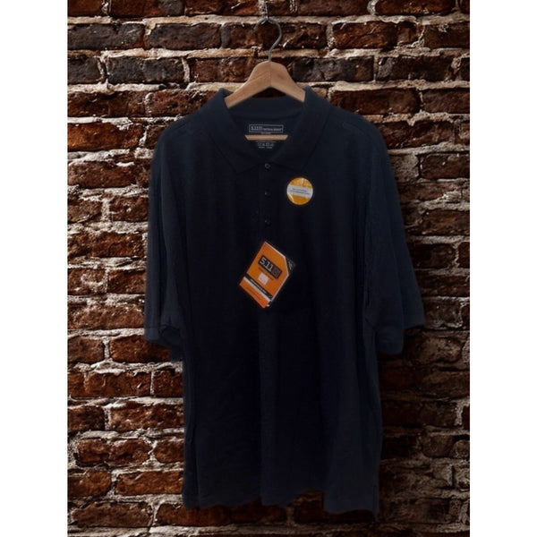 5.11 Tactical Utility Polo Shirt Men’s 2XL Navy Blue Cotton Short Sleeve NWT