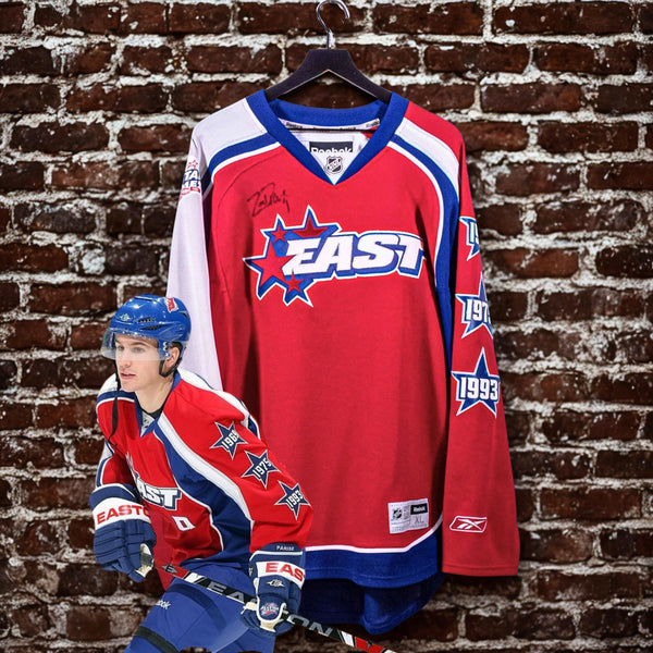 Zach Parise 2009 NHL All Star Game East Jersey Signed Auto Reebok XL Rare
