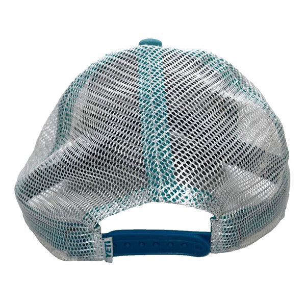 YETI Tarpon Fish Light Blue (Teal) Trucker Hat Ball Cap Mesh Snapback