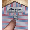 Peter Millar Summer Comfort Morris County Golf Club Polo Shirt 2XL Stripe Pink