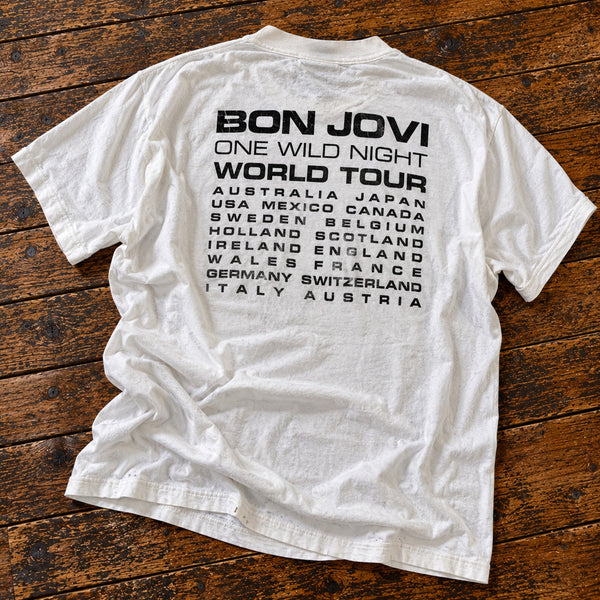Jon Bon Jovi One Wild Night World Tour 2001 Vintage Single Stitch T-Shirt Sz L